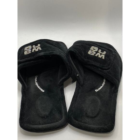ALEXANDER WANG Women's Black-White Lana Padded Logo Slide Slippers SZ 41(US11) - Picture 3 of 11
